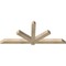 Ekena Millwork Kennewick Rough Sawn Timber Gable Bracket, Douglas Fir, 72"W x 30"H x 4"D x 4"F, 10/12 Pitch GBW072X30X0404KEN00RDF - alternate 3